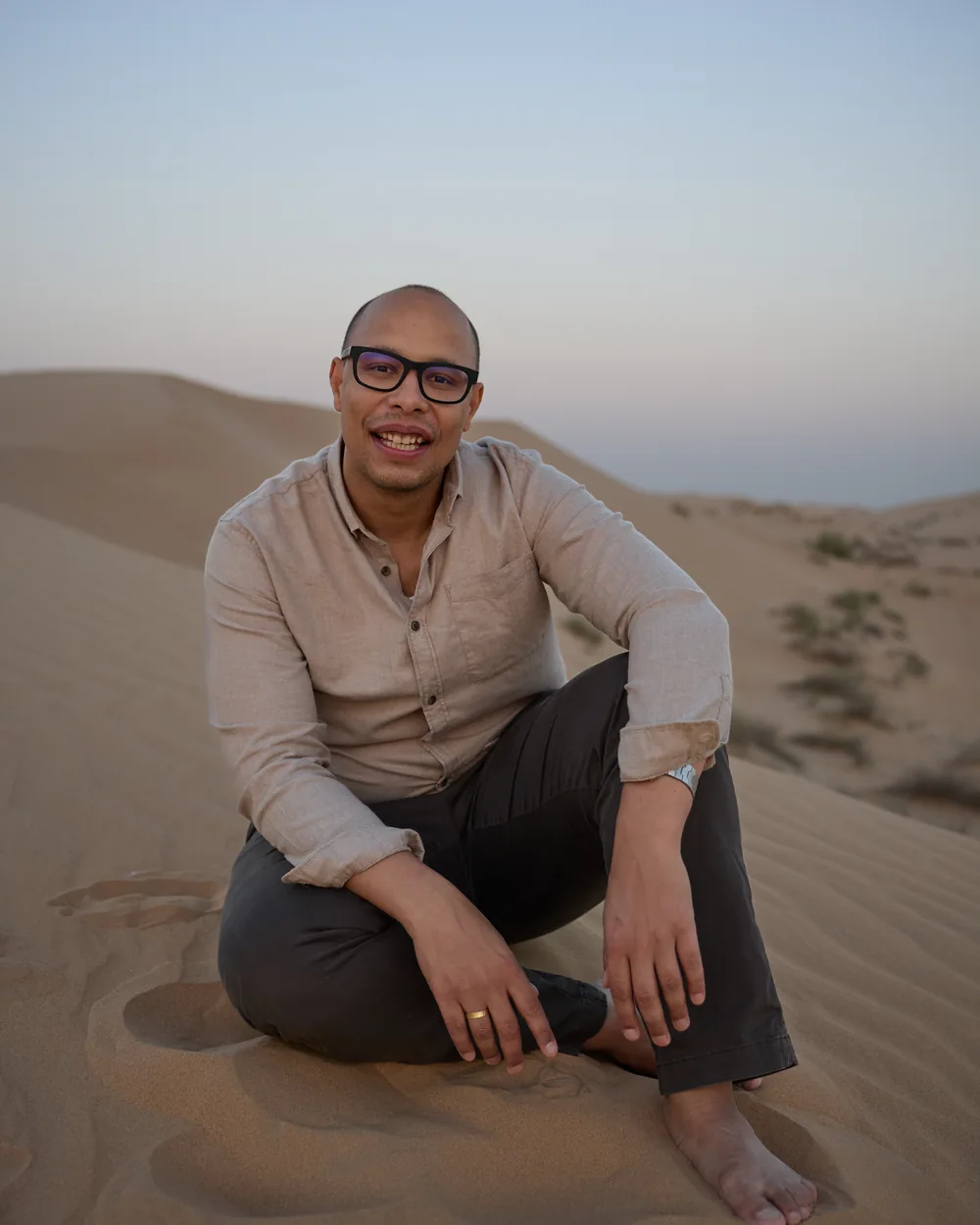 Norman von Nomad Travel bei der Reiseberatung für die Emirate